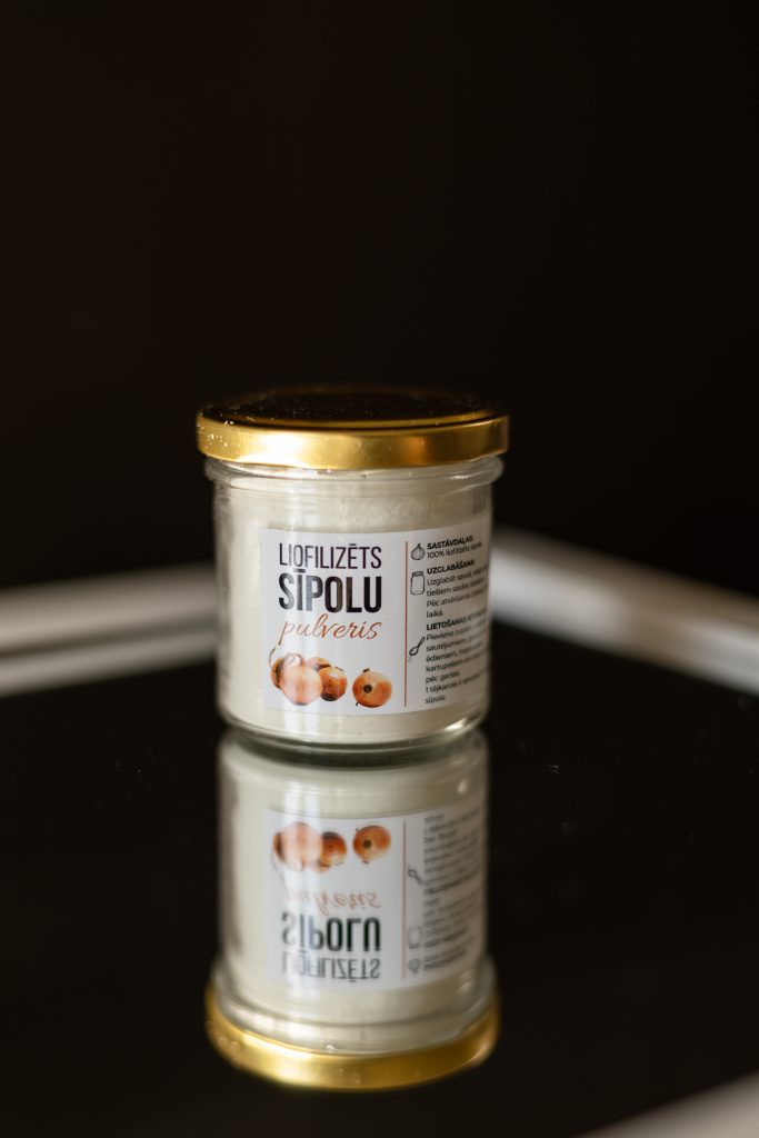 Liofilizētu sīpolu pulveris – 50 g