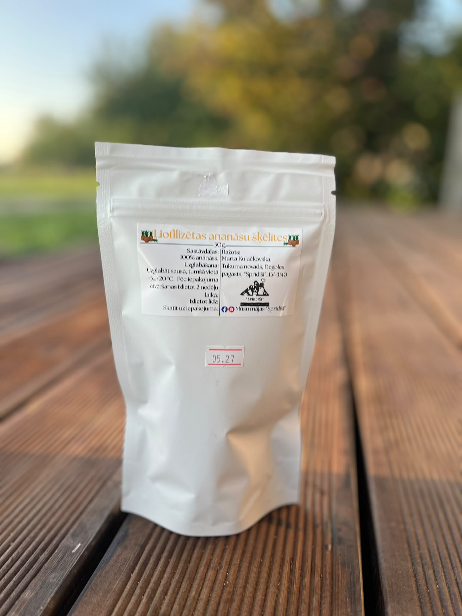 Liofilizētas ananāsu šķēlītes – 30 g - Image 2