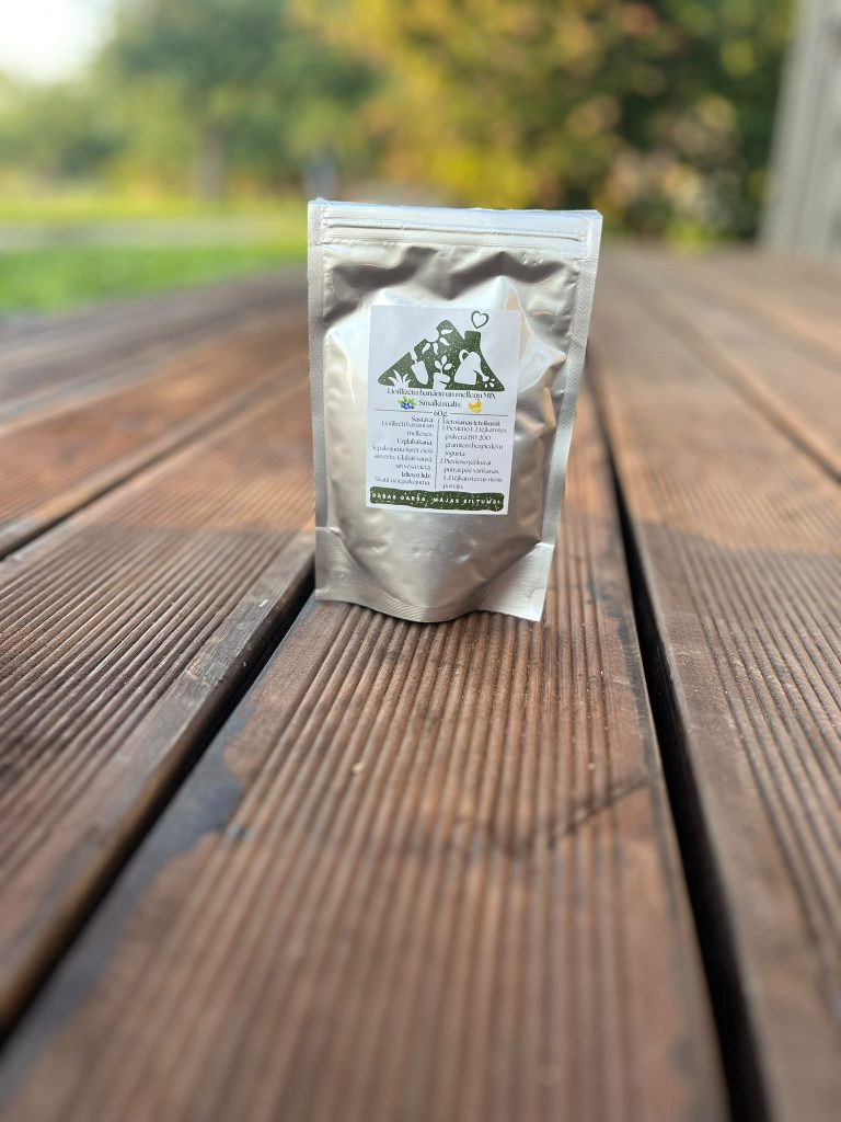 Liofilizēts banānu–meža melleņu MIX – smalki malts